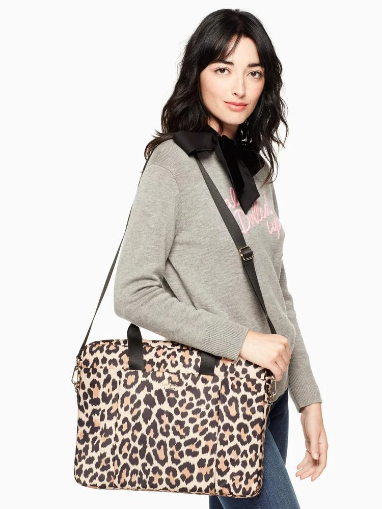 商品Kate Spade|leopard laptop commuter bag,价格¥997,第2张图片详细描述