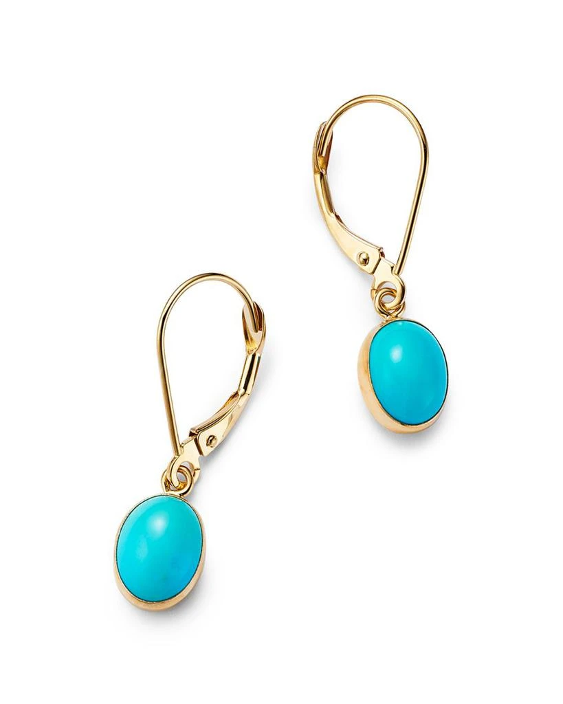商品Bloomingdale's|Turquoise Drop Earrings in 14K Yellow Gold,价格¥2604,第1张图片