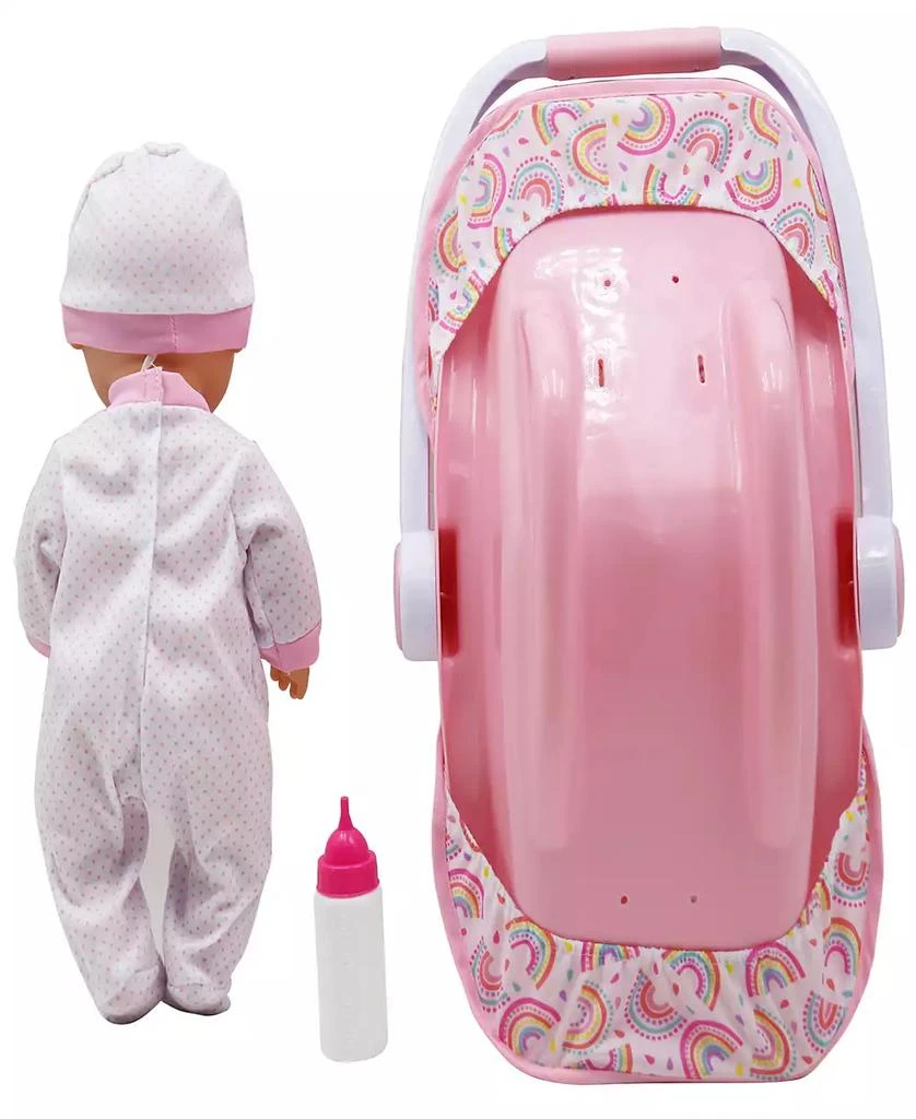 商品Dream Collection|Baby Doll with toy Carrier Car Seat Gi-Go Dolls Kids 3 Piece Playset,价格¥249,第2张图片详细描述