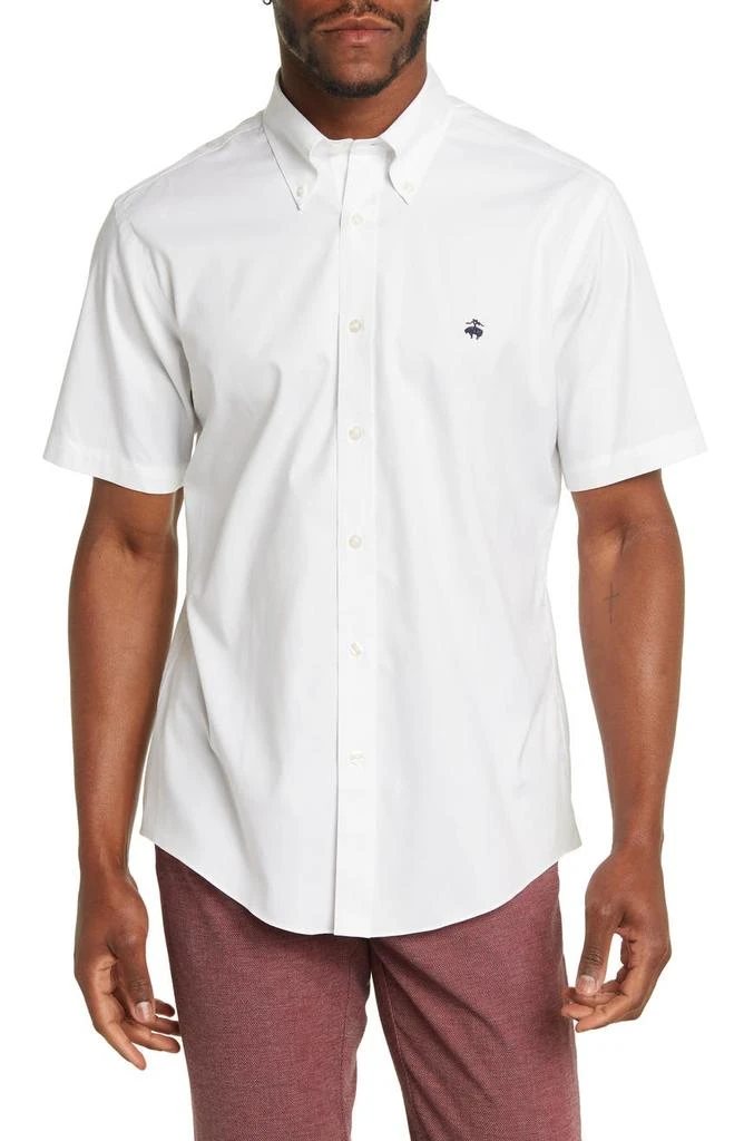 商品Brooks Brothers|Short Sleeve Button-Down Shirt,价格¥414,第1张图片