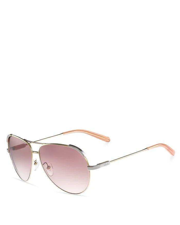 商品Chloé|Women's Nerine Aviator Sunglasses, 60mm,价格¥2878,第3张图片详细描述