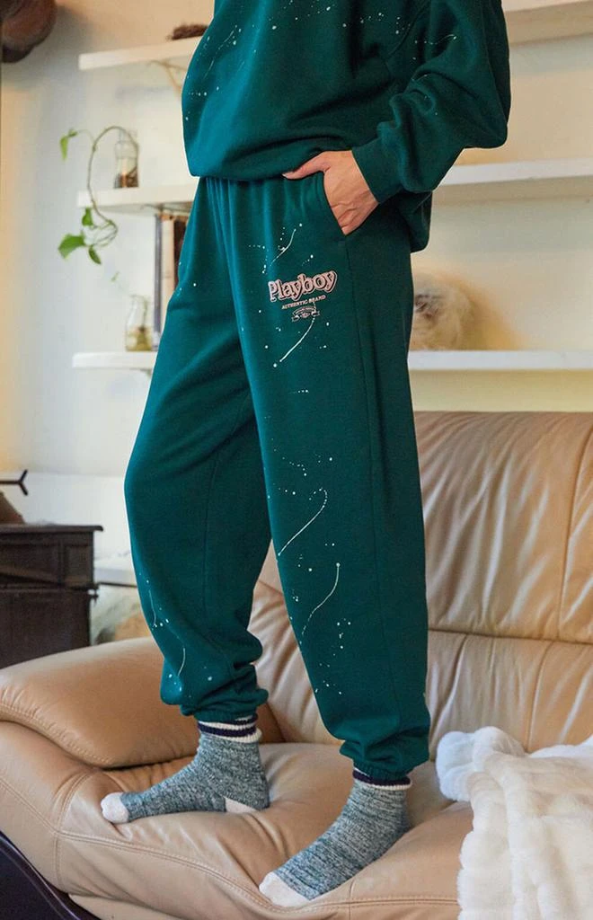 商品Playboy|By PacSun Green Authentic Sweatpants,价格¥334,第3张图片详细描述