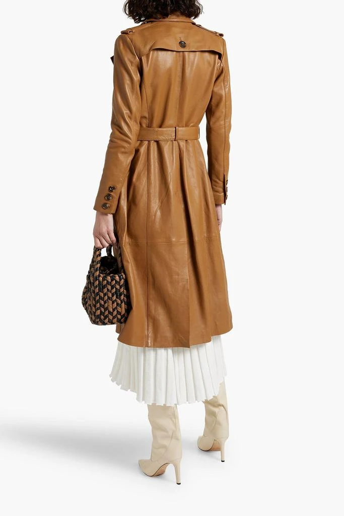 商品Muubaa|Belted leather trench coat,价格¥3554,第3张图片详细描述