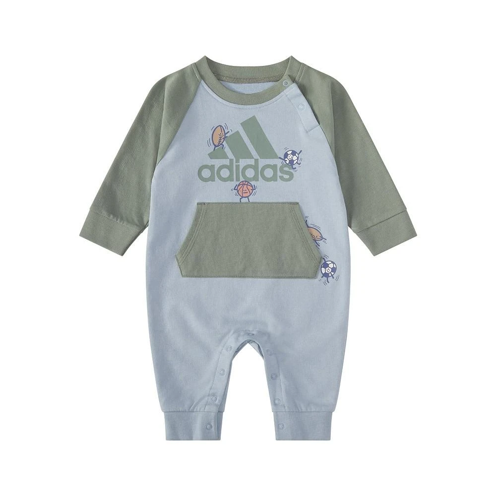 商品Adidas|Baby Boys Long Sleeve Sport Color Block Coverall,价格¥288,第1张图片