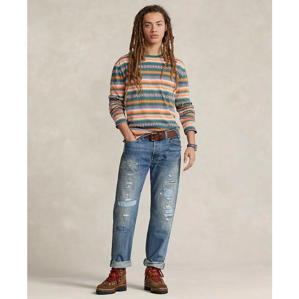 商品Ralph Lauren|Men's Classic-Fit Striped Jacquard T-Shirt,价格¥401,第4张图片详细描述