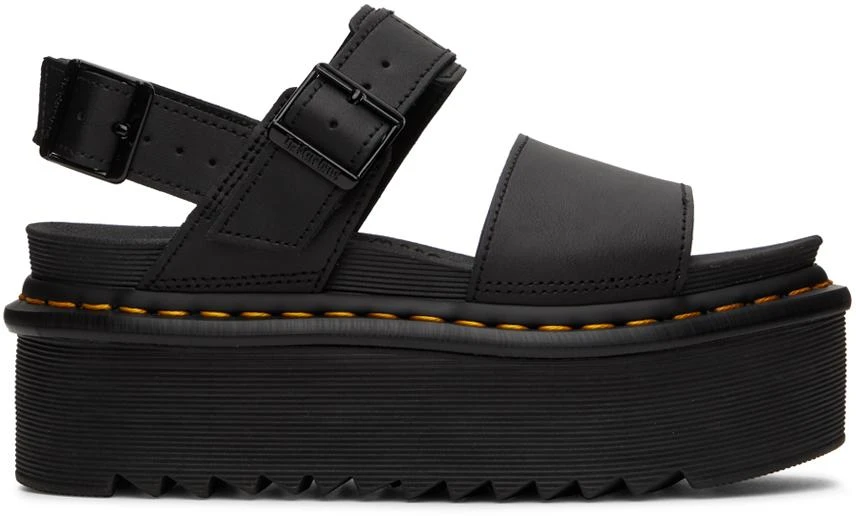 商品Dr. Martens|Black Voss Quad Sandals,价格¥455,第1张图片