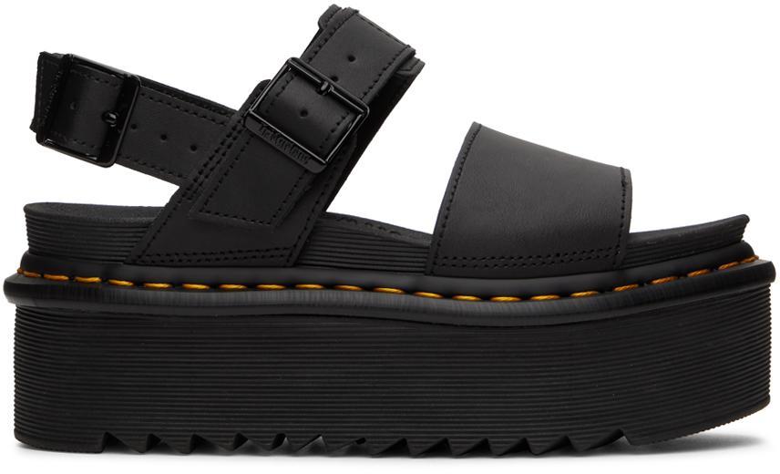 商品Dr. Martens|Black Voss Quad Sandals,价格¥842,第1张图片