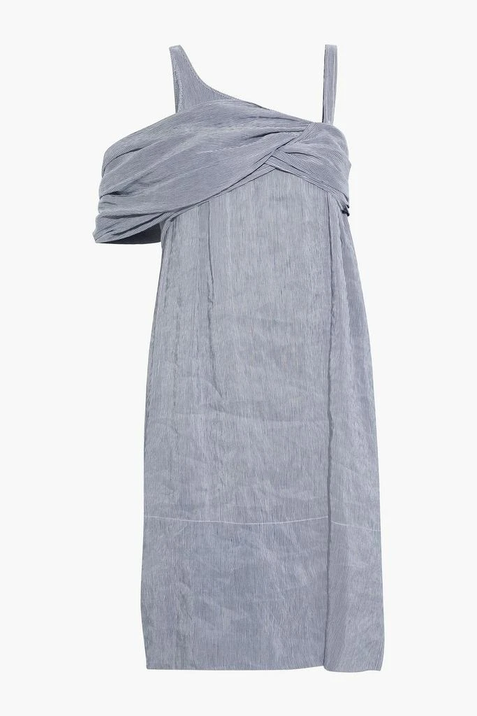 商品Chloé|Cold-shoulder draped striped linen-blend dress,价格¥7249,第3张图片详细描述