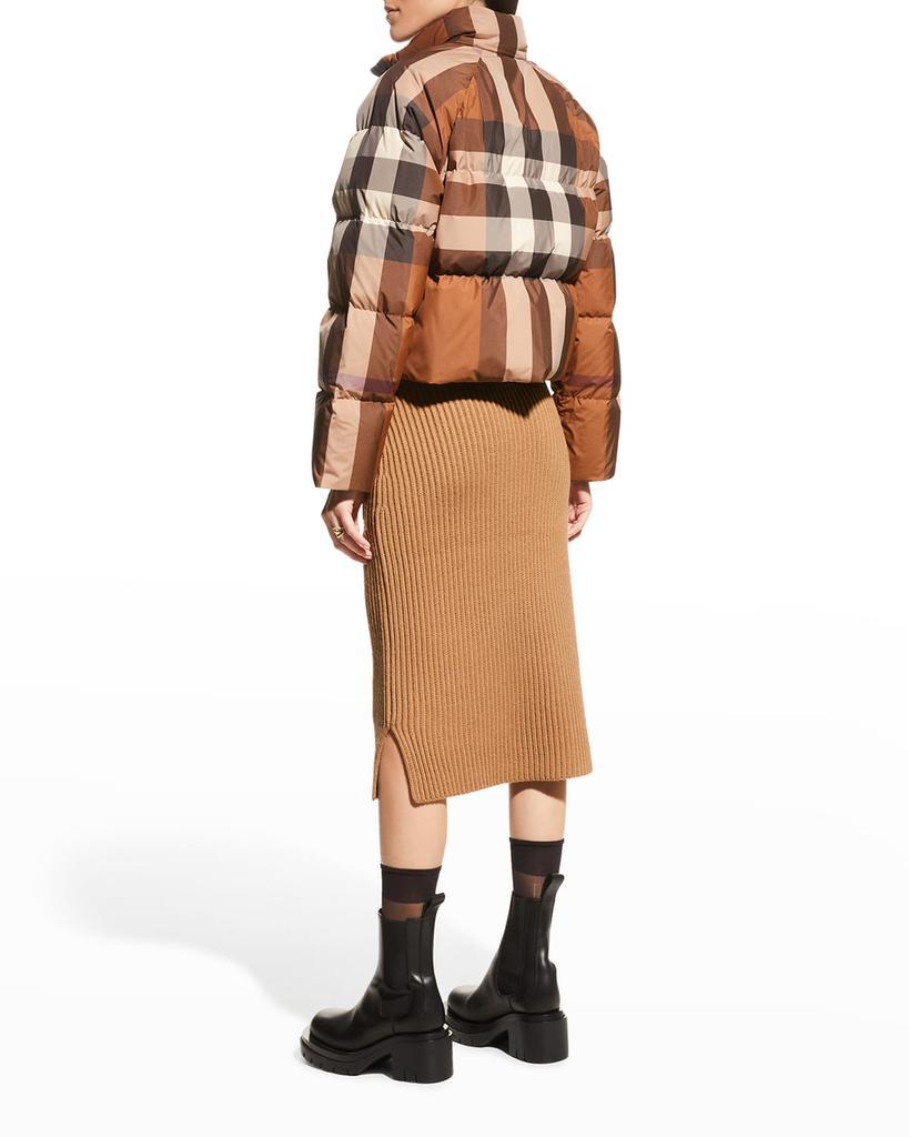 商品Burberry|Vintage Check Puffer Short Jacket,价格¥12383,第6张图片详细描述