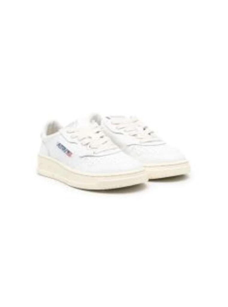 商品Autry|White medalist Low Top Sneakers In Cow Leather Girl,价格¥1197,第1张图片