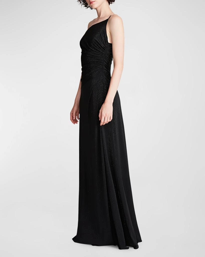 商品HALSTON|Giselle One-Shoulder Rhinestone Jersey Gown,价格¥1502,第3张图片详细描述