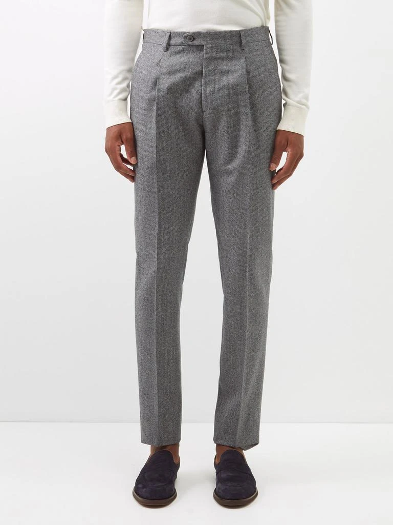 商品Brioni|Saba pleated wool trousers,价格¥4912,第1张图片