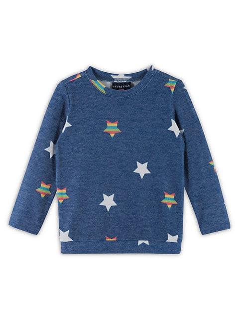 Little Girl's & Girl's Hacci Two-Piece Sweatshirt & Joggers Set商品第4张图片规格展示