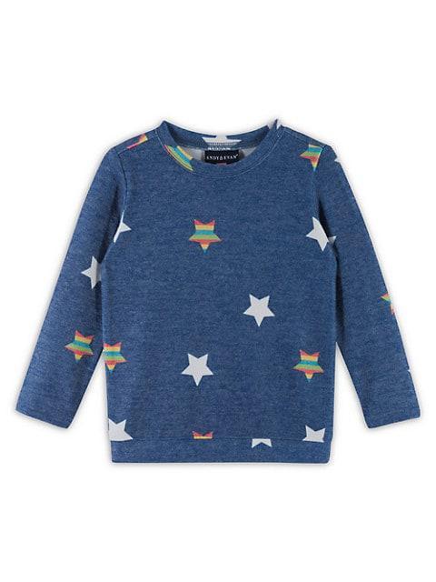 商品Andy & Evan|Little Girl's & Girl's Hacci Two-Piece Sweatshirt & Joggers Set,价格¥461,第6张图片详细描述