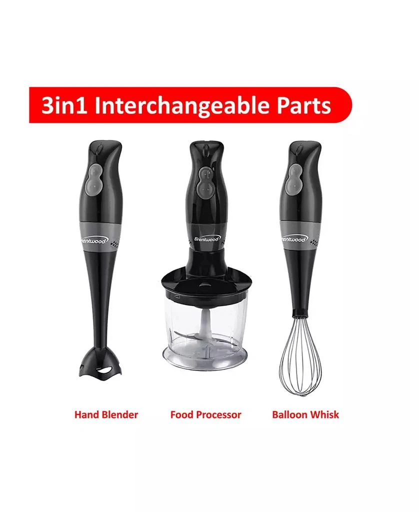 商品Brentwood Appliances|Hand Blender and Food Processor with Balloon Whisk,价格¥270,第2张图片详细描述