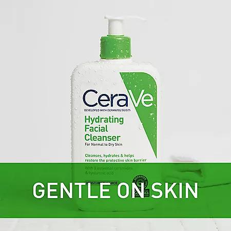 CeraVe Hydrating Facial Cleanser, Normal to Dry Skin (12 fl.  oz., 2 pk.)商品第10张图片规格展示