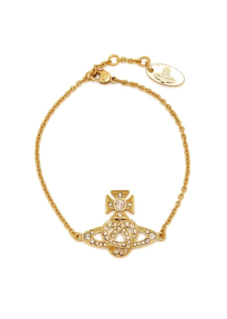 商品Vivienne Westwood|Narcissa embellished orb gold-tone bracelet,价格¥992,第1张图片