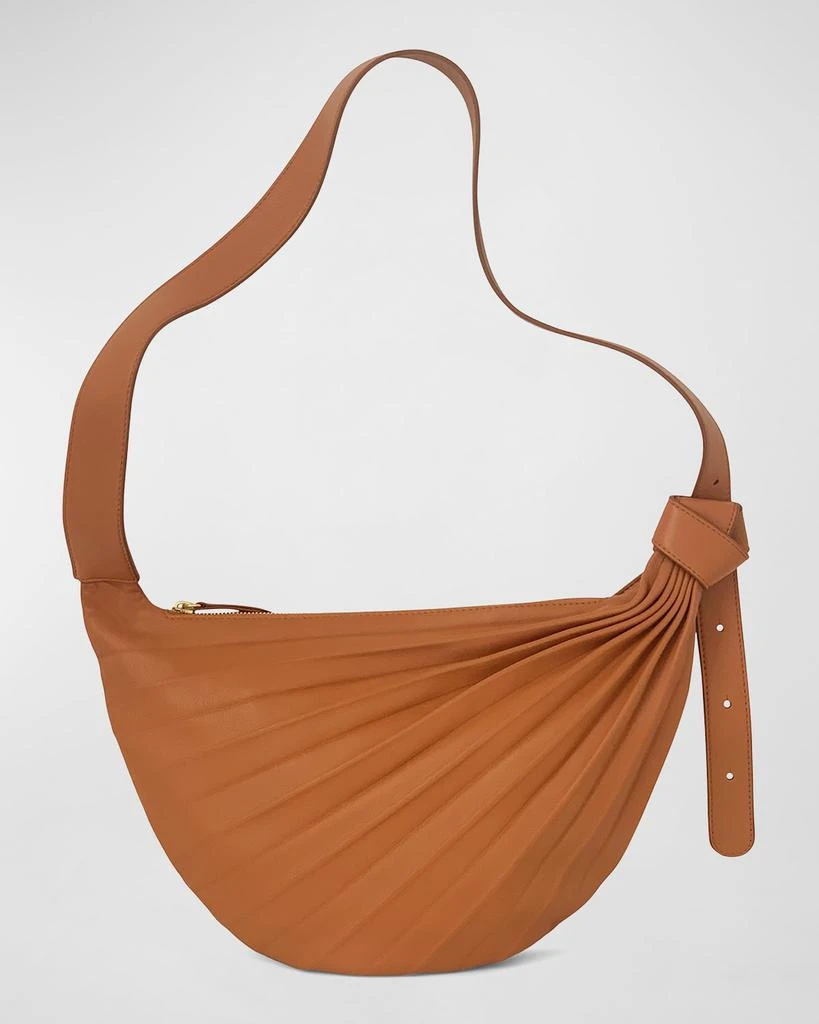 商品Sabrina Zeng|Chiaroscuro Pleated Hammock Sling Bag,价格¥2702,第1张图片