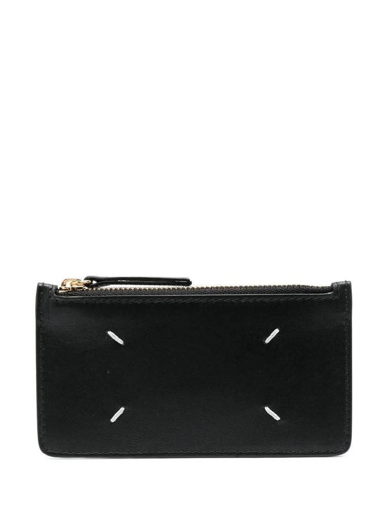 商品MAISON MARGIELA|MAISON MARGIELA Leather zipped card case,价格¥2260,第1张图片