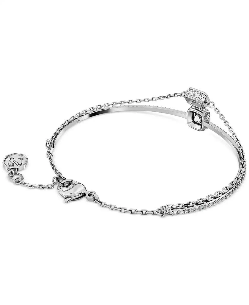 商品Swarovski|Silver-Tone Stilla Two-Row Bangle Bracelet,价格¥780,第4张图片详细描述