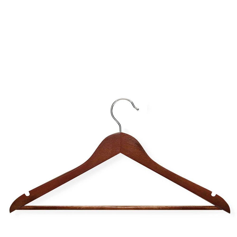 商品Honey Can Do|Wood Nonslip Maple-Finish Hangers, Set of 24,价格¥314,第1张图片详细描述