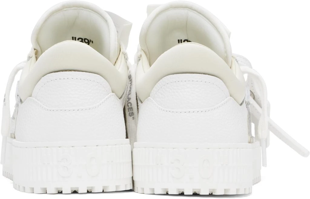 商品Off-White|White & Beige Low 3.0 Off Court Sneakers,价格¥3871,第2张图片详细描述