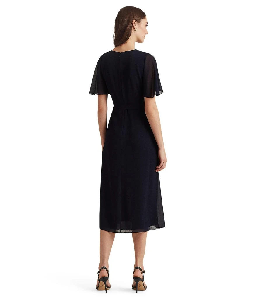 商品Ralph Lauren|Georgette Flutter-Sleeve Dress,价格¥784,第2张图片详细描述