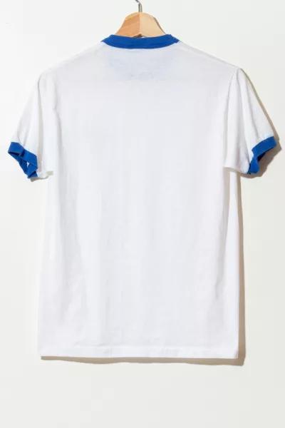 Vintage 1980s Distressed Made in USA Ringer Tennis T-Shirt商品第2张图片规格展示