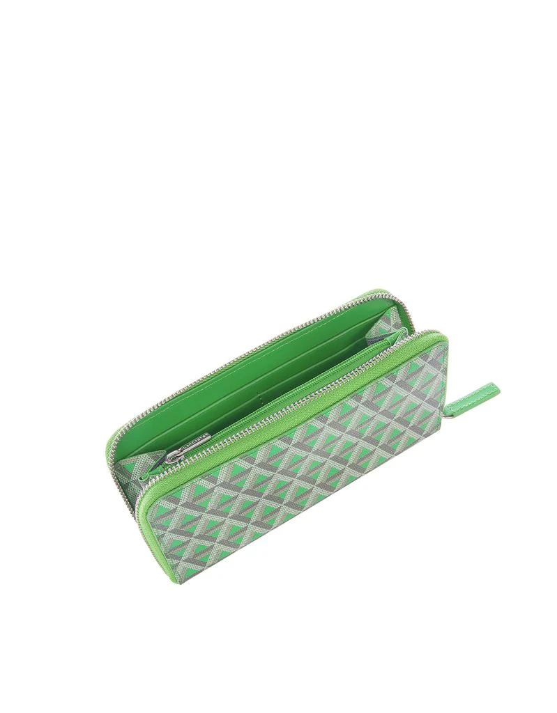 商品Lancaster|Ikon涂层帆布和皮革包围拉链欧陆钱包,价格¥496,第2张图片详细描述
