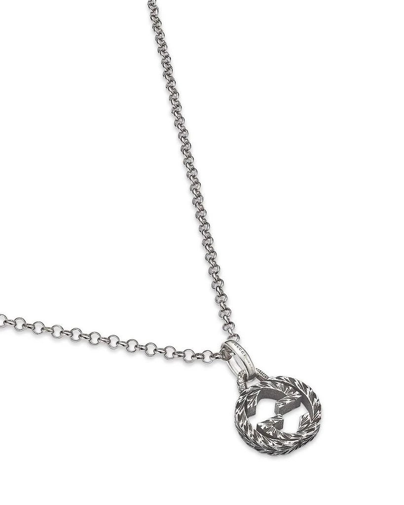 Sterling Silver Interlocking G Pendant Necklace, 17.5" 商品