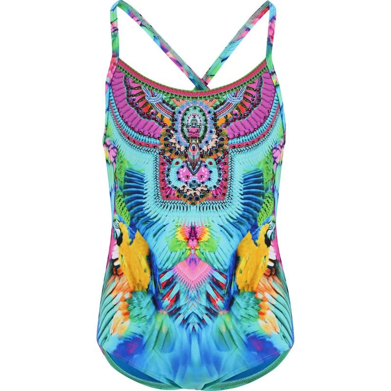 商品Camilla|Age of asteria colorful swimsuit with crystals embellishment,价格¥1575,第1张图片