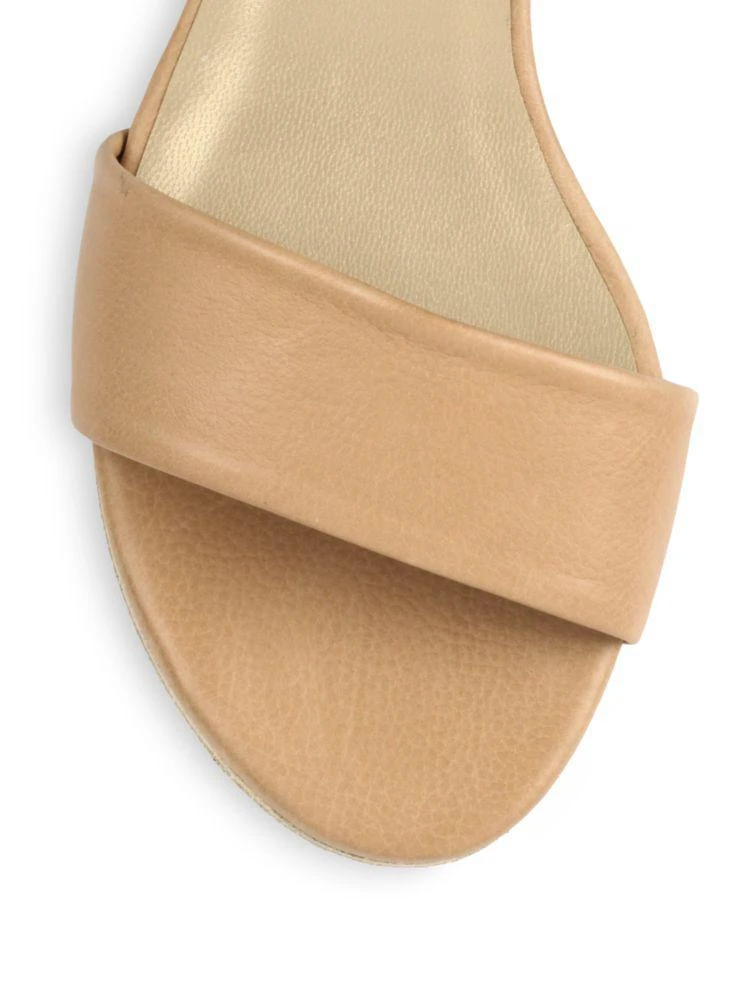 商品Stuart Weitzman|Broadband Stacked-Heel Leather Sandals,价格¥1247,第3张图片详细描述