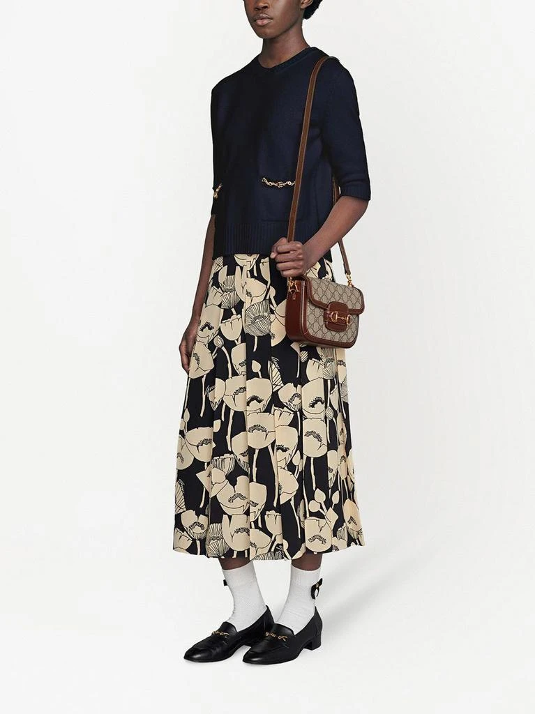 商品Gucci|Gucci horsebit 1955 mini bag,价格¥16607,第2张图片详细描述
