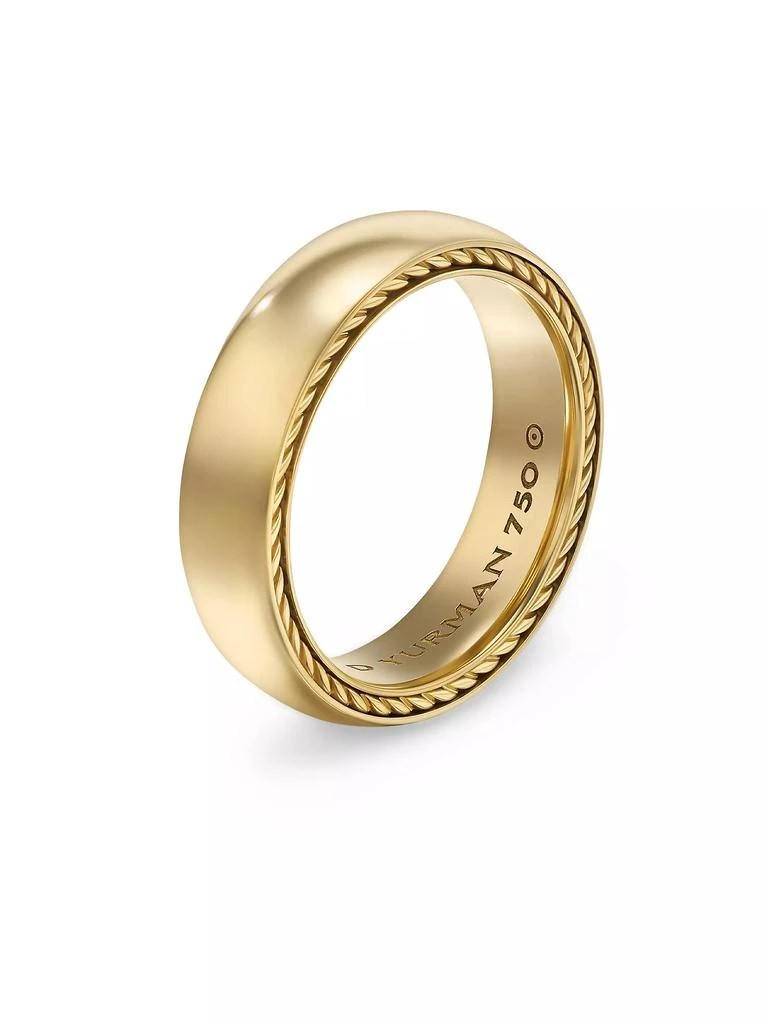 商品David Yurman|Streamline Band Ring In 18K Yellow Gold, 6mm,价格¥20742,第4张图片详细描述