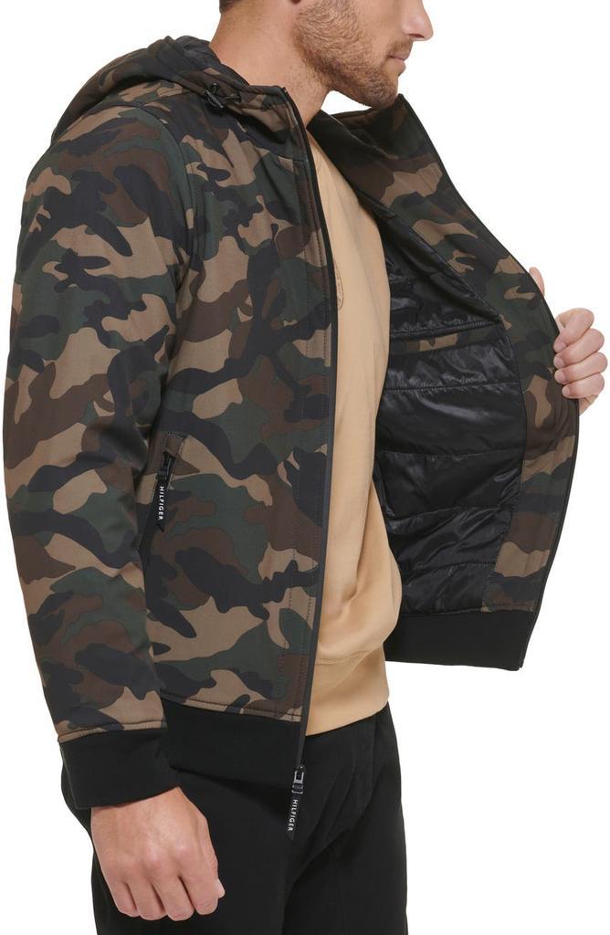 商品Tommy Hilfiger|Softshell Hooded Bomber Jacket,价格¥517,第5张图片详细描述
