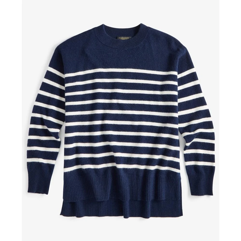 商品Charter Club|Women's 100% Cashmere Striped Drop-Hem Sweater, Created for Macy's,价格¥552,第5张图片详细描述