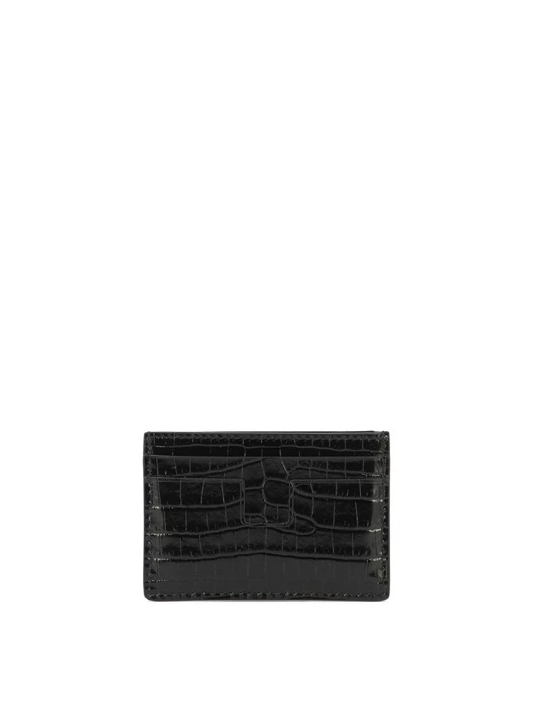 商品Tom Ford|Alligator Wallets & Card Holders Black,价格¥1559,第3张图片详细描述