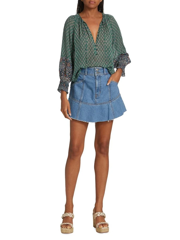 商品VERONICA BEARD|Lavelle Ruffle Skirt,价格¥778,第2张图片详细描述