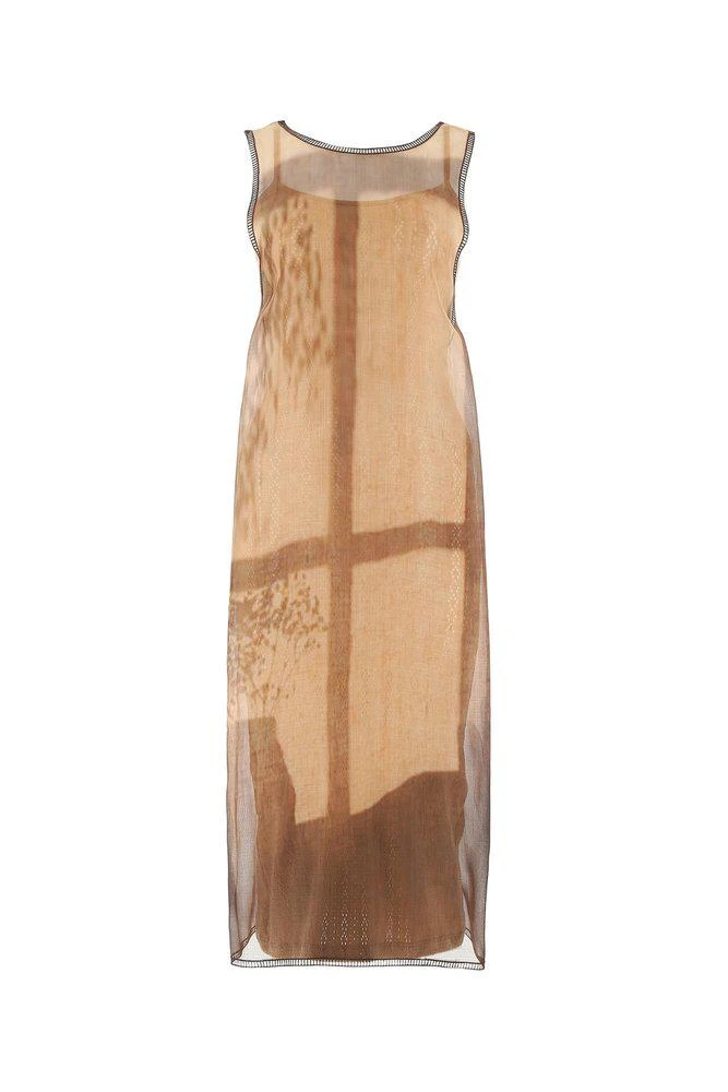 商品Fendi|Fendi Graduated Sunset Motif Midi Dress,价格¥11347,第1张图片