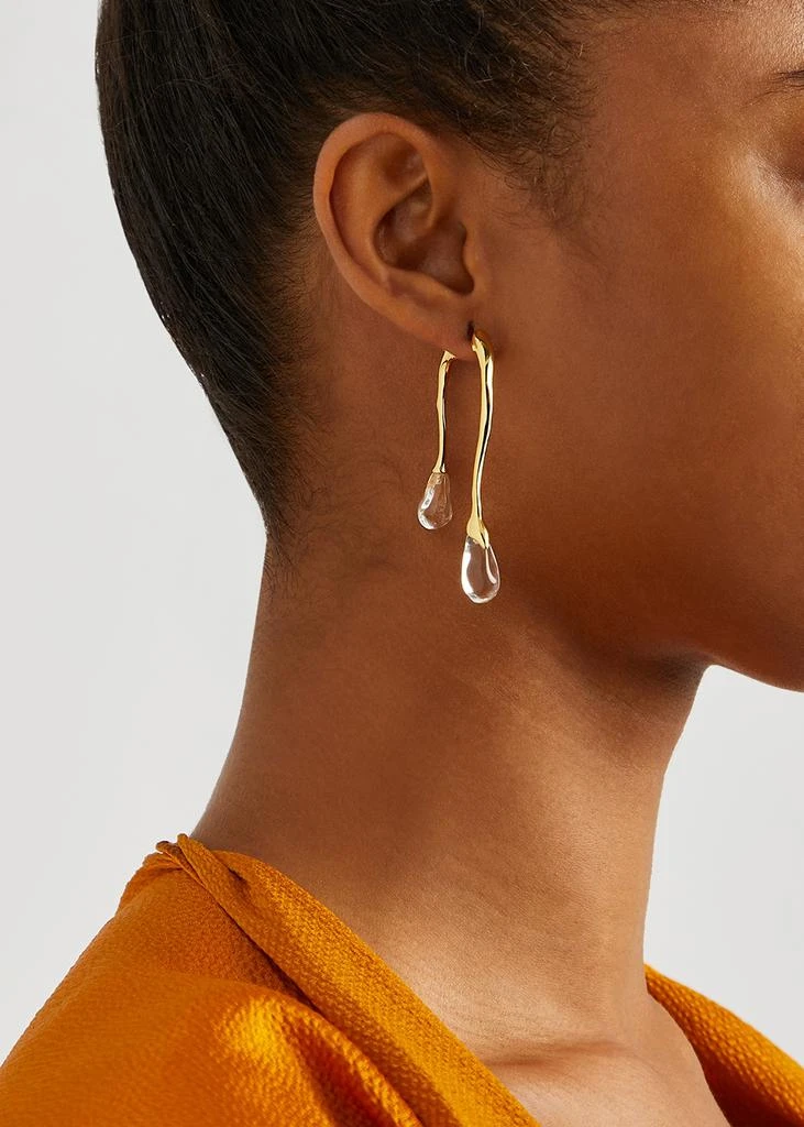商品Alexis Bittar|Lucite and 14kt gold-plated drop earrings,价格¥2441,第2张图片详细描述