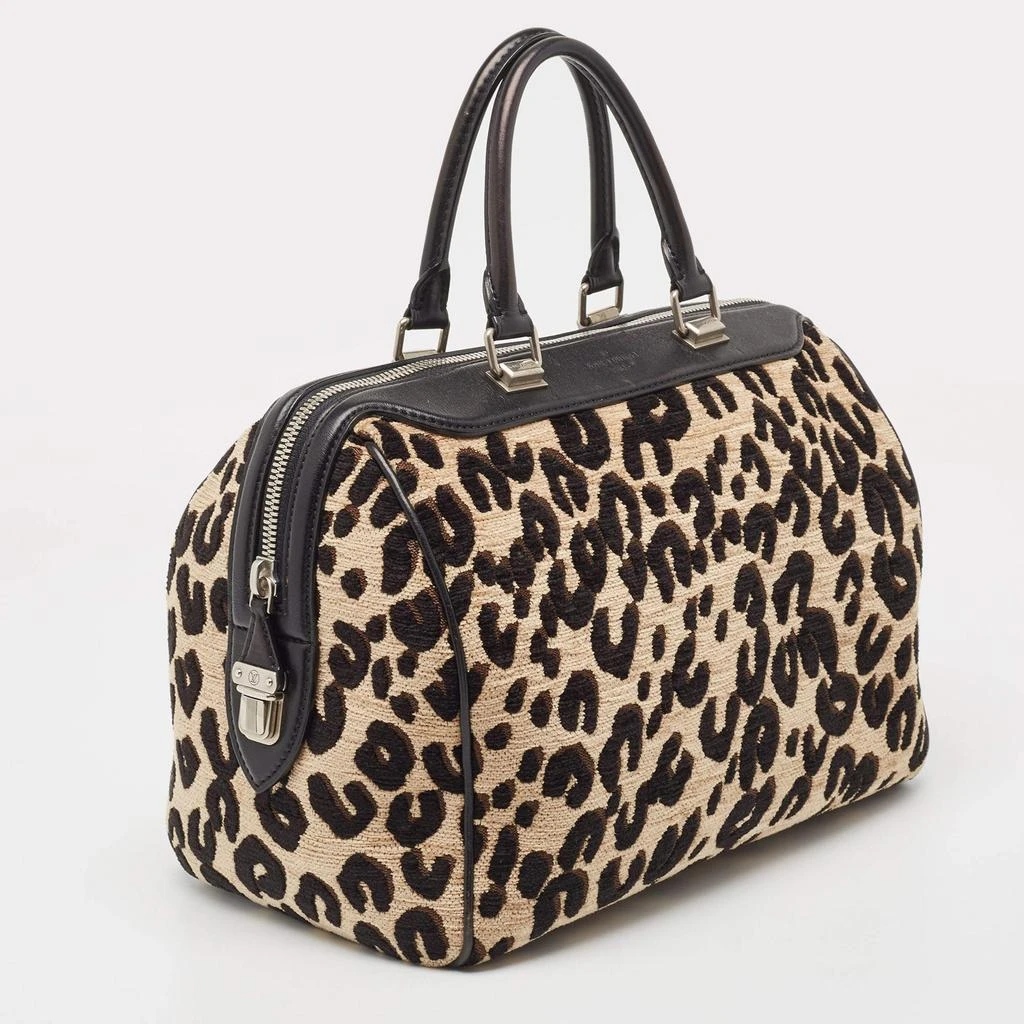 商品[二手商品] Louis Vuitton|Louis Vuitton Beige/Black Leopard Print Jacquard Velvet Stephen Sprouse Speedy Bag,价格¥9679,第3张图片详细描述