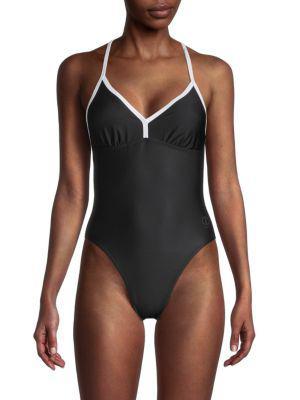 商品DKNY|T-Back One-Piece Swimsuit,价格¥150,第1张图片