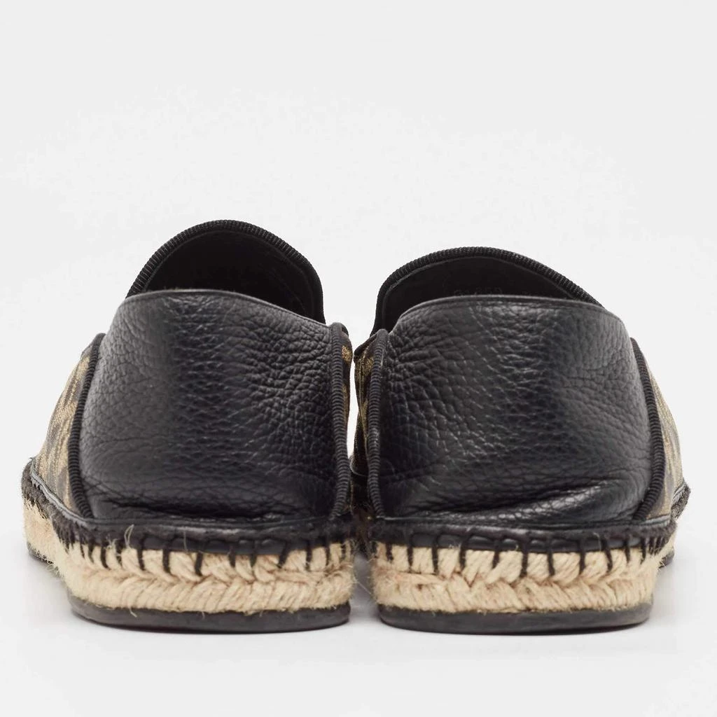 商品[二手商品] Fendi|Fendi Brown/Black Zucca Canvas and Leather Foldable Espadrilles Size 41,价格¥2049,第5张图片详细描述