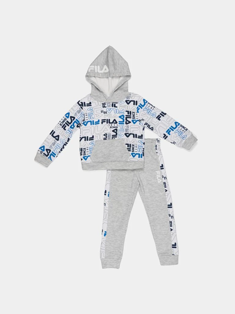 商品Fila|Boys Long Sleeve Logo Hoodie & Jogger 2-Piece Set,价格¥93,第2张图片详细描述