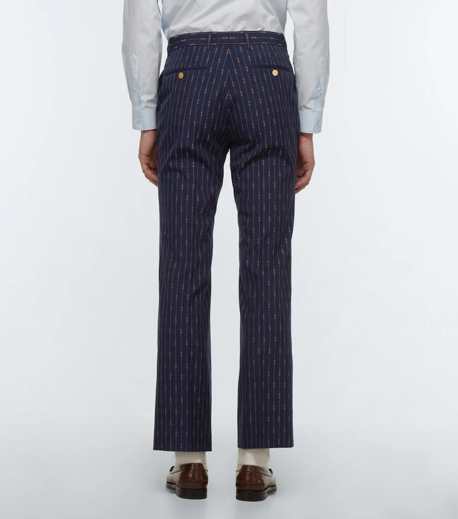 商品Gucci|Horsebit straight wool suit pants,价格¥10459,第4张图片详细描述