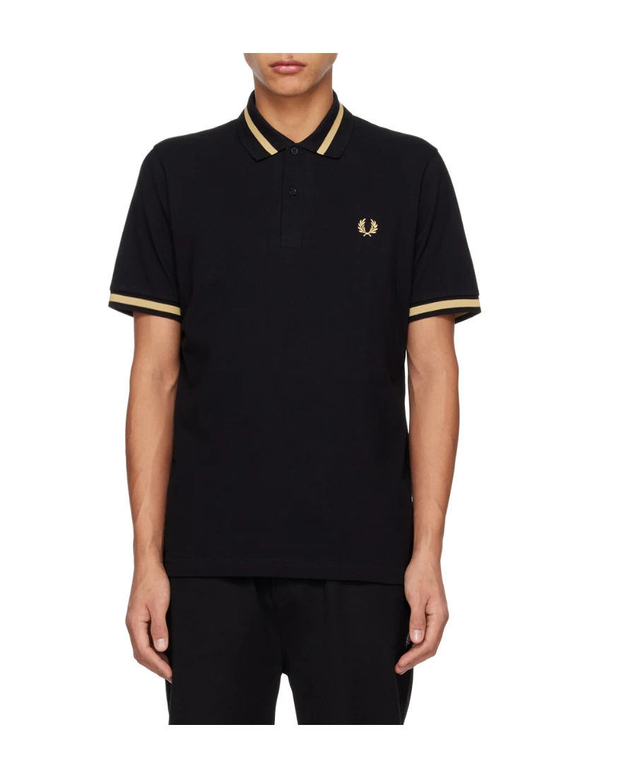 商品【商品预售7天】 Fred Perry|Fred Perry 男士T恤 M2157BLACKCHAMPAGNE 黑色,价格¥667,第1张图片
