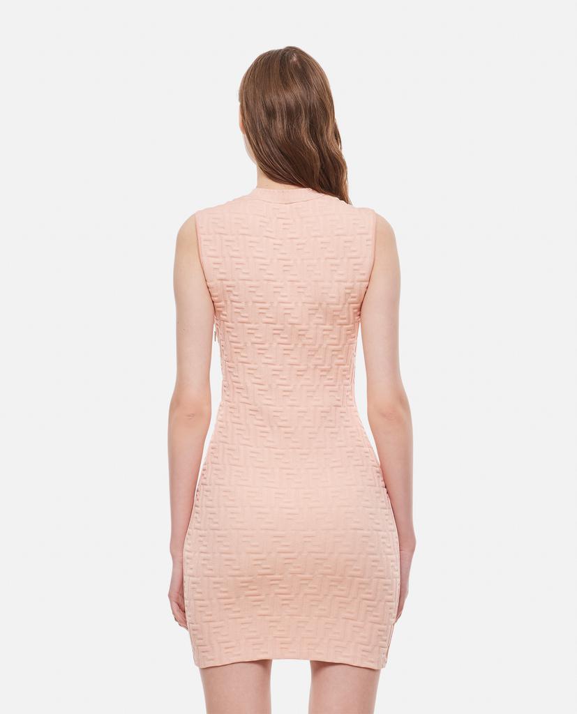 商品Fendi|EMBOSSED KNITTED VISCOSE MINI DRESS,价格¥10761,第5张图片详细描述