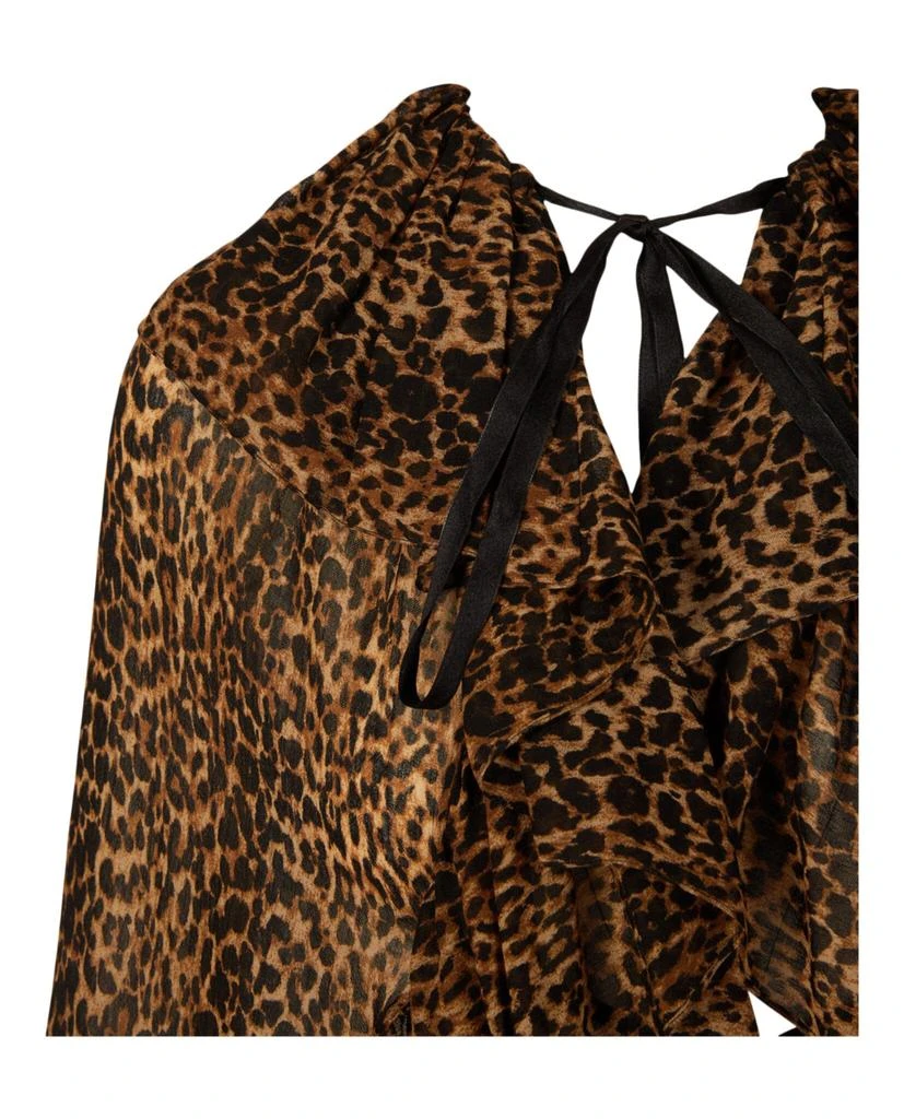 商品Yves Saint Laurent|Leopard Silk Cape,价格¥5378,第3张图片详细描述