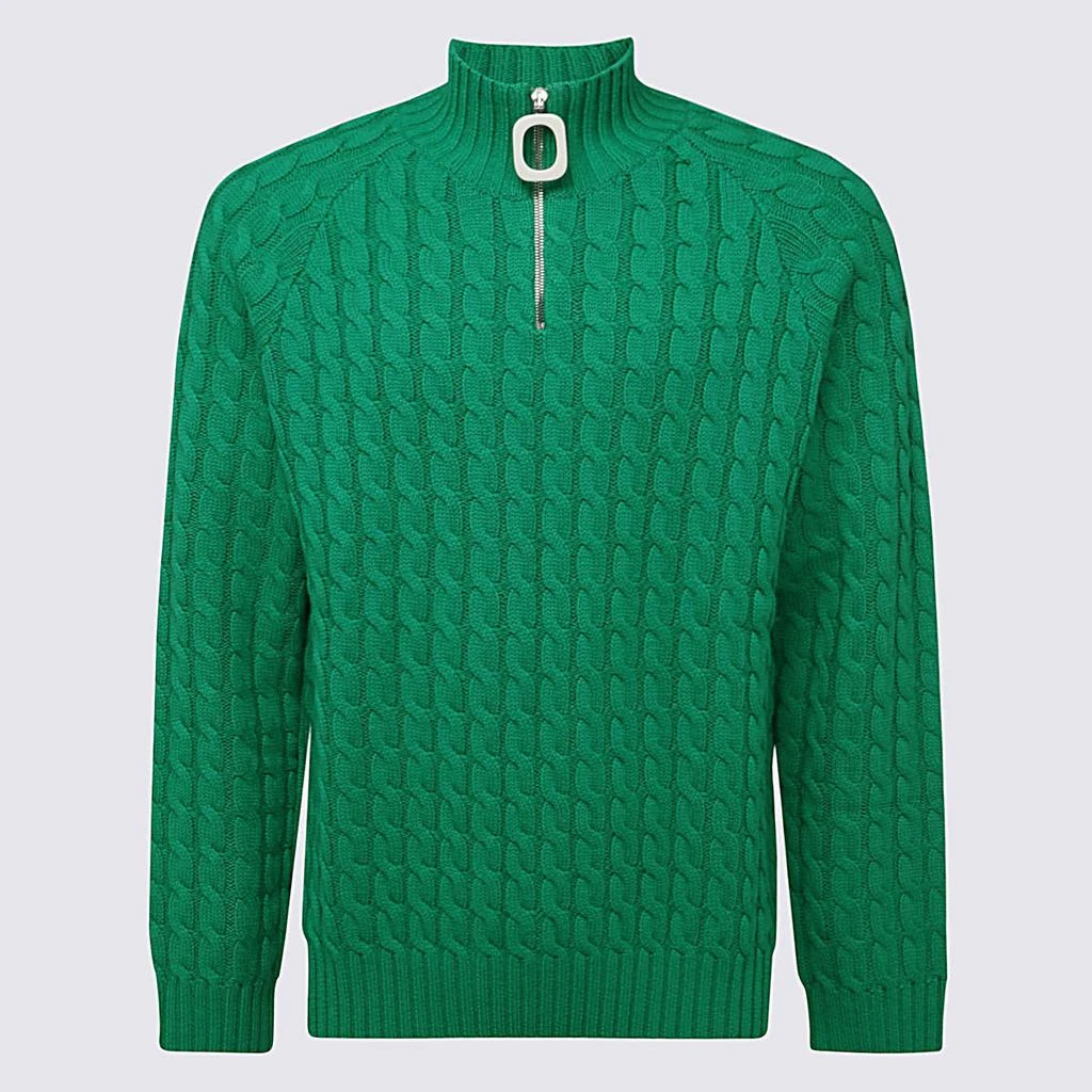 商品JW Anderson|J.W. ANDERSON GREEN MERINO WOOL JUMPER,价格¥2555,第1张图片