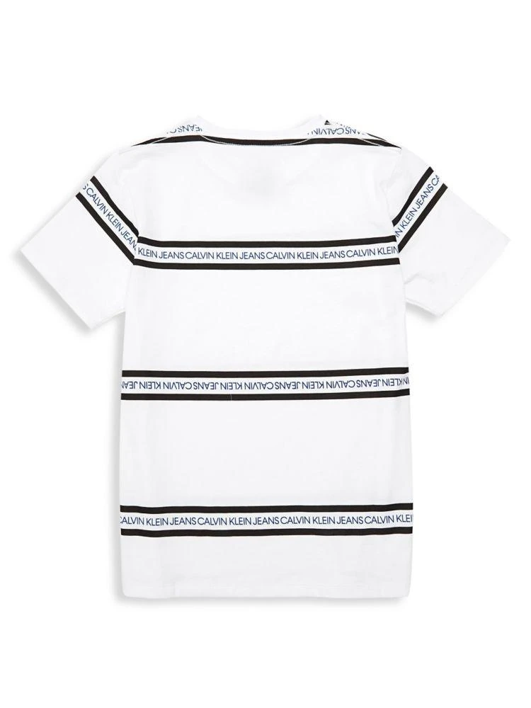 商品Calvin Klein|Little Boy's Logo Striped Tee,价格¥48,第2张图片详细描述